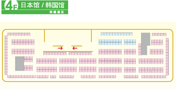 2011年中国上海(秋季)国际礼品、家居品展览会的平面图