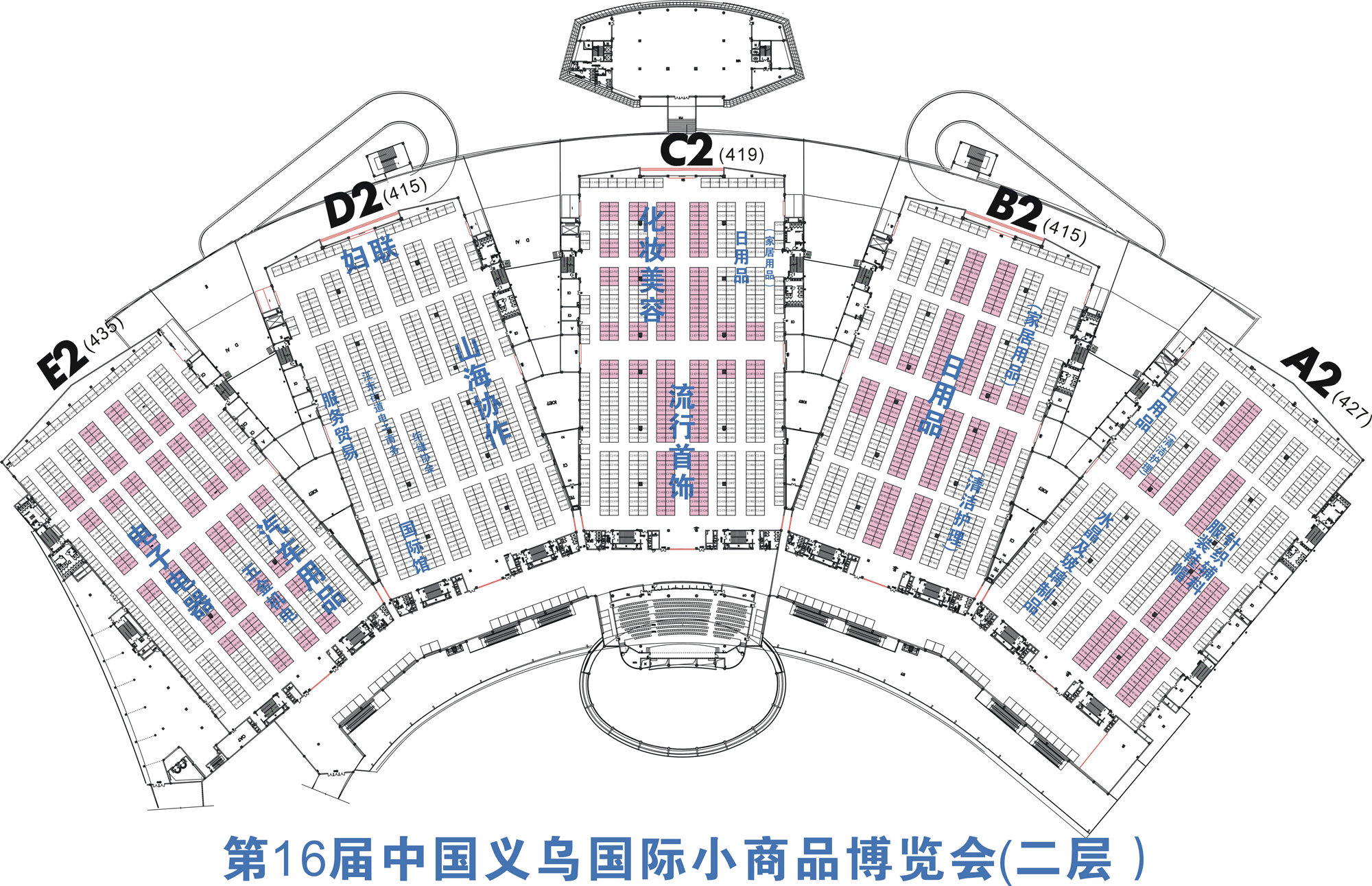 2011第17届中国义乌国际小商品博览会的平面图