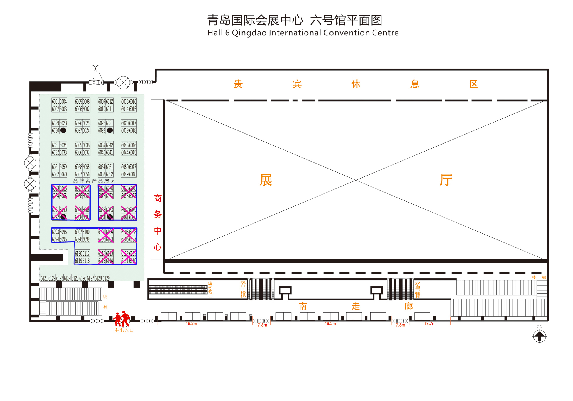 2011第九届中国畜牧业展览会的平面图