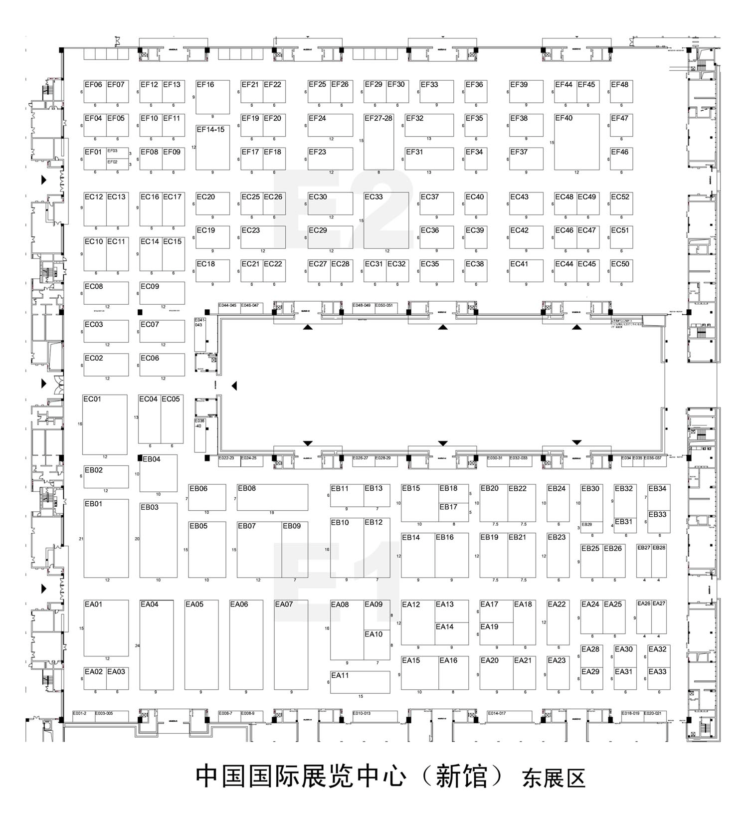 2011北京国际风能大会暨展览会的平面图