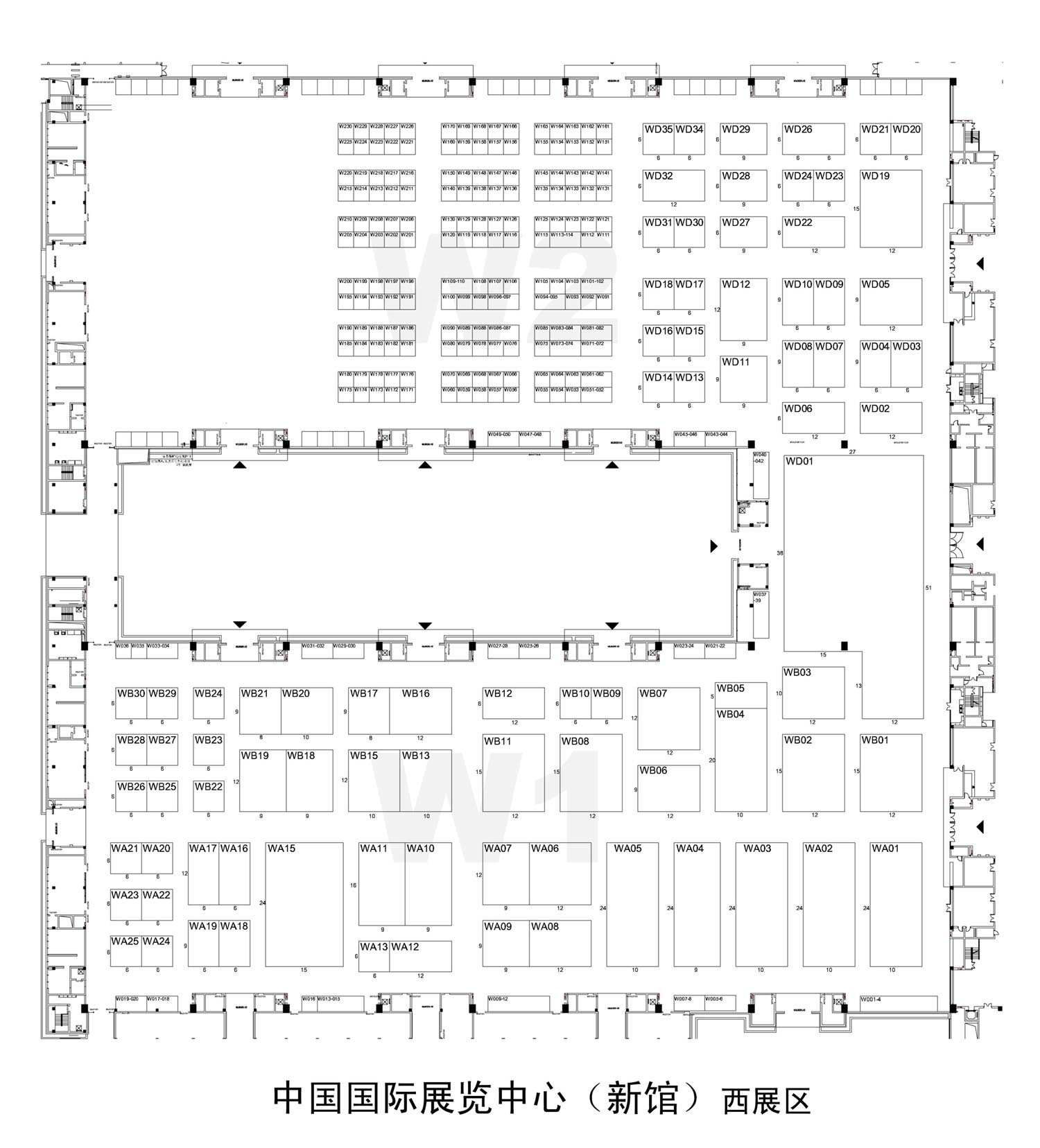 2011北京国际风能大会暨展览会的平面图