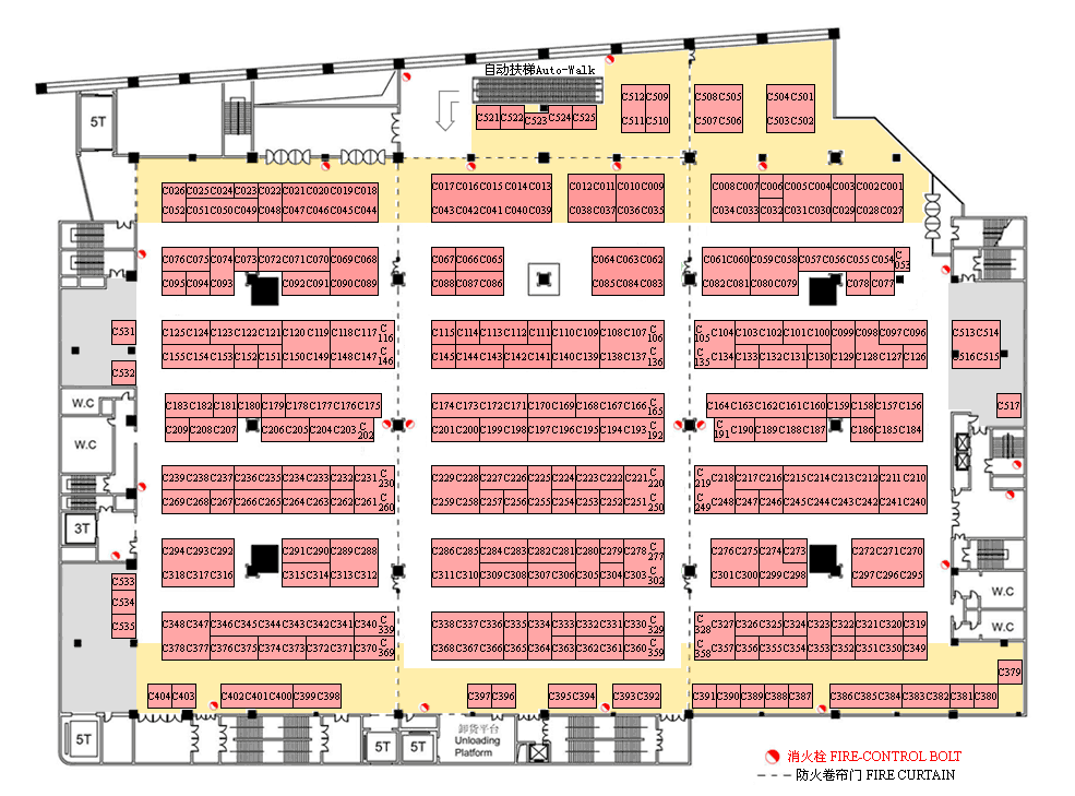 2011中国国际衡器展览会的平面图