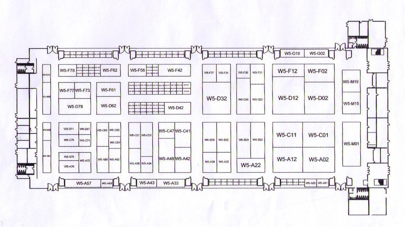 2011中国国际缝制设备展 CISMA的平面图