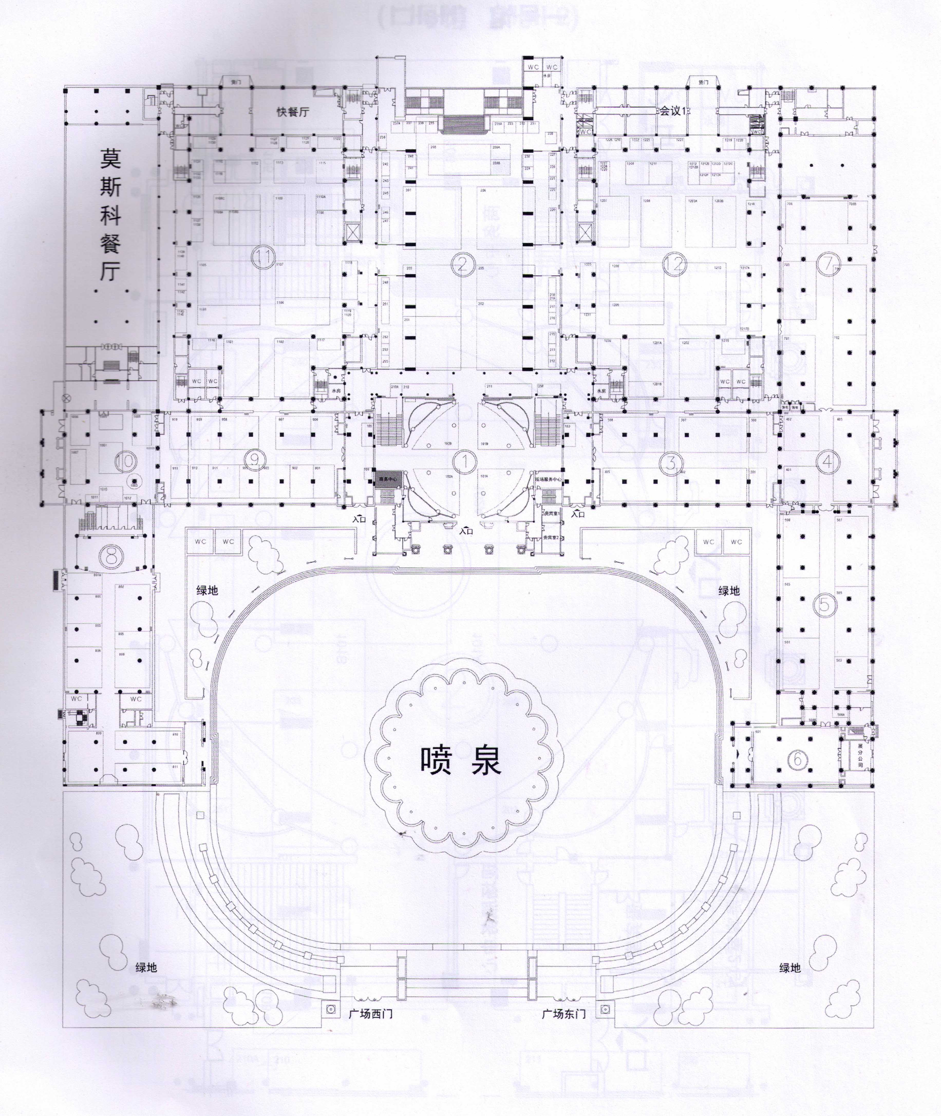 2011年中国国际金融（银行）技术暨设备展览会的平面图