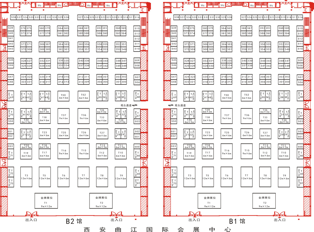 2012第二十二届西部国际医疗器械展览会的平面图