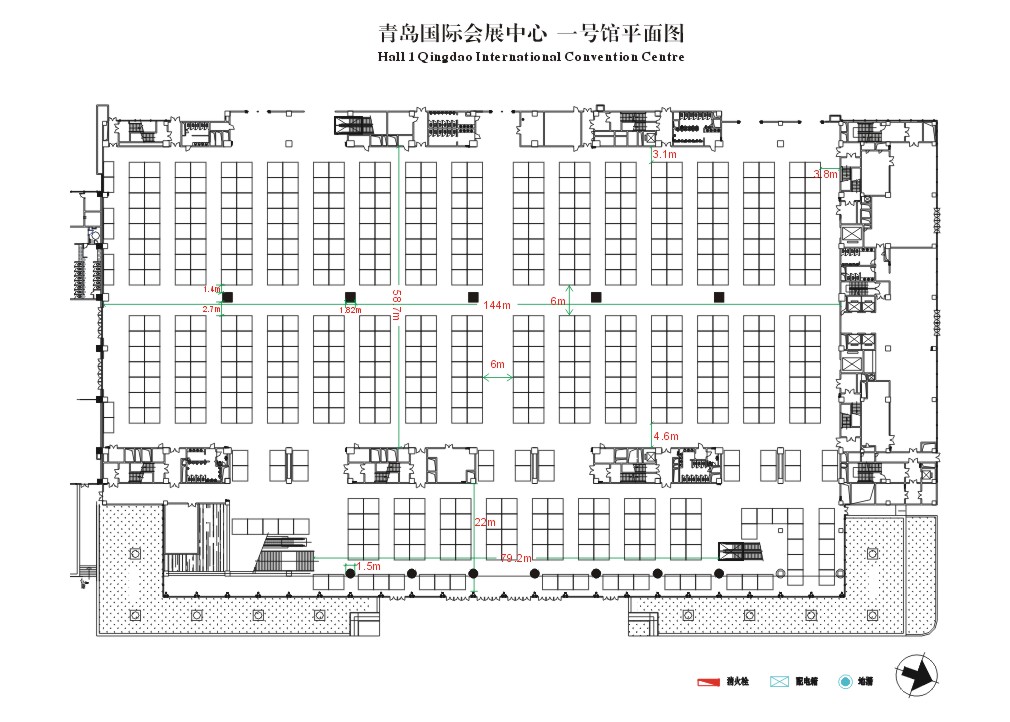 2012青岛国际包装印刷技术设备展览会 2012青岛广告技术设备展览会 2012青岛春季广告四新展览会的平面图