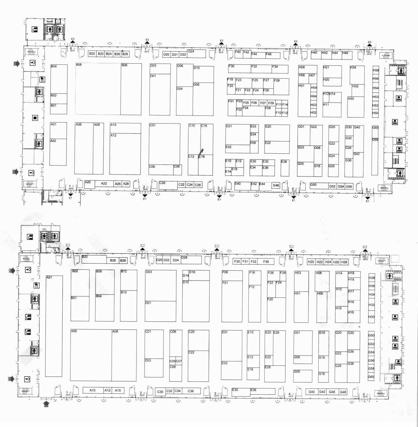 2012第3届中国国际纺织机械展览会暨ITMA亚洲展览会（ITMA ASIA + CITME）的平面图