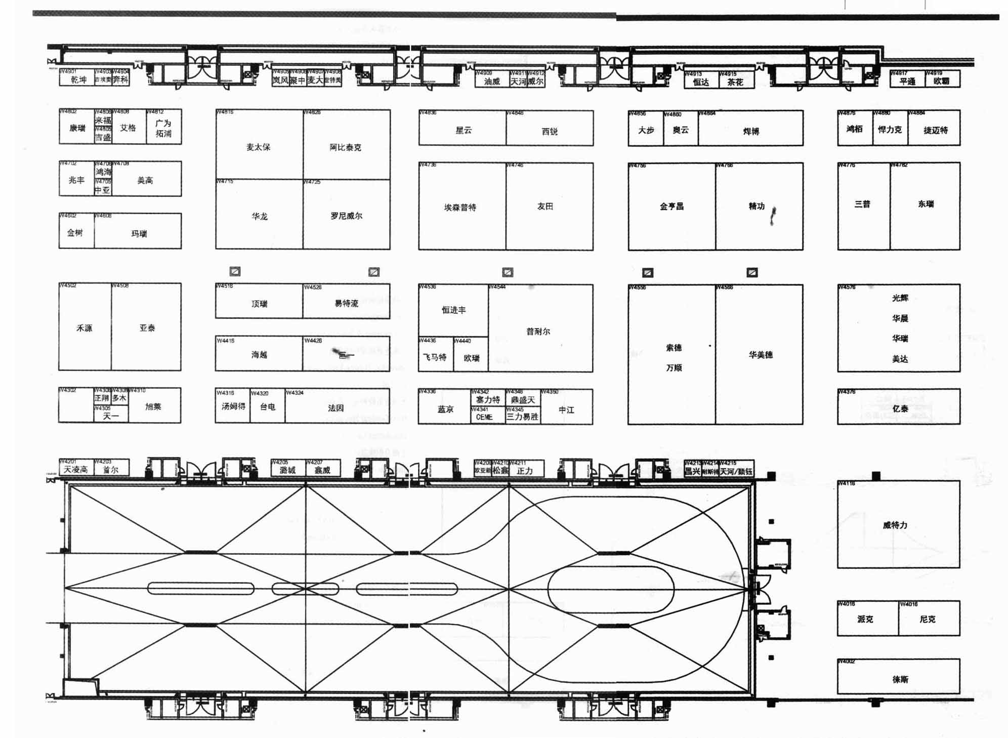 2012第十七届北京·埃森焊接与切割展览会（BEW）的平面图