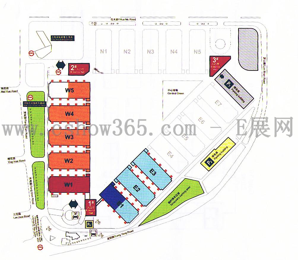 2012中国国际线缆及线材展览会的平面图