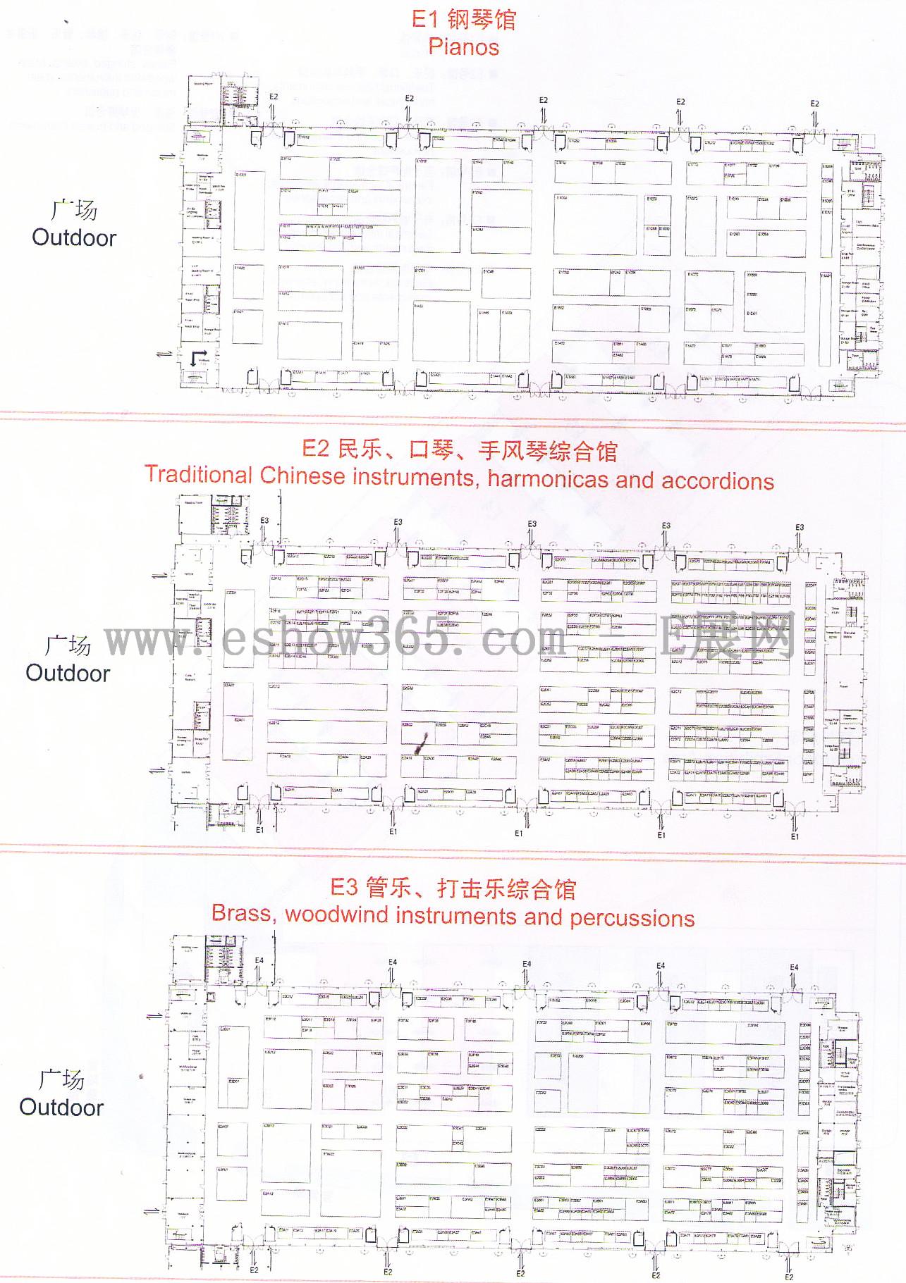 2012第十一届中国（上海）国际乐器展览会 MUSIC CHINA的平面图