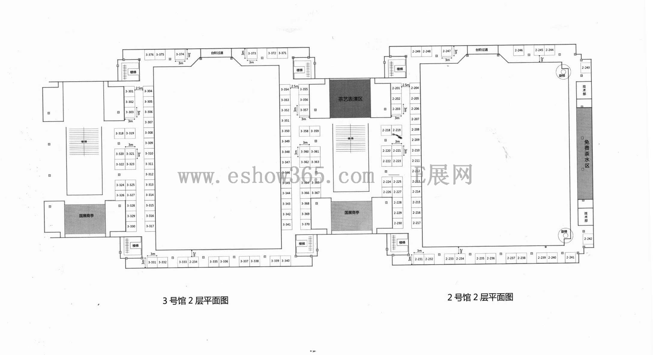 2012中国国际珠宝展（中宝协珠宝展）的平面图