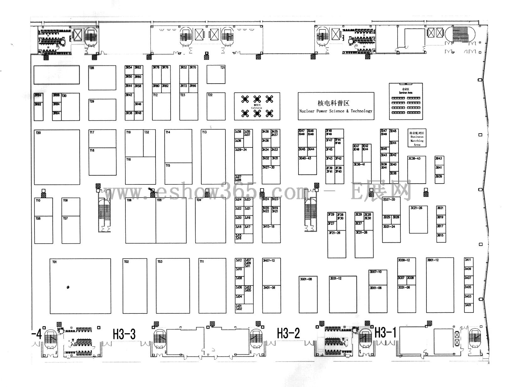 2013cienpi第十届中国国际核电工业展览会的平面图